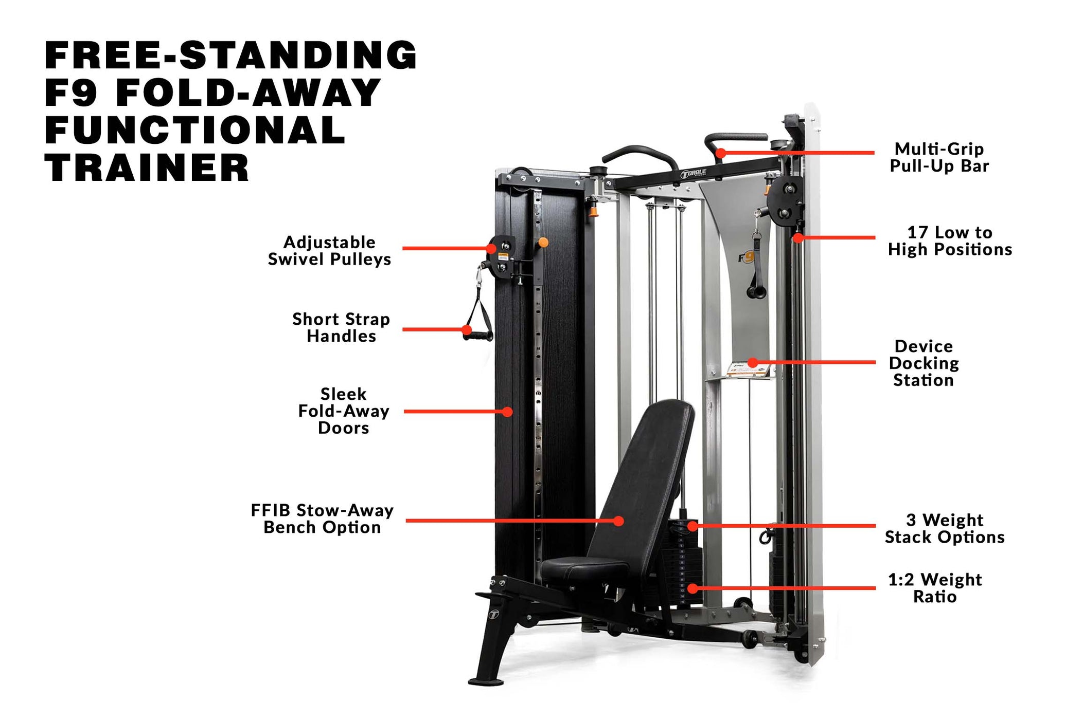 Free-Standing F9 Fold-Away Functional Trainer
